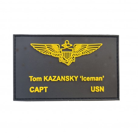 Iceman Tom KAZANSKY patronymique patch - PVC 8cm TG-Maverick