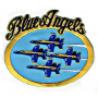 Blue Angels F-18 US Navy patrol - Ecusson patch 13x9cm Patchblueangels-ovale