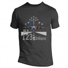 T-shirt BA123 Orléans - PAF et A-400M  TSBA123adu