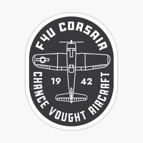 F4U CORSAIR 1942 patch - PVC 10cm F4U 1942