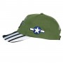 D-Day 75th striped visor cap 215110