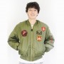 MAVERICK Top Gun 1986 Bomber Jacket - Green  121401-TGV
