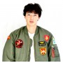 MAVERICK Top Gun 1986 Bomber Jacket - Green  121401-TGV