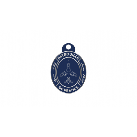 Porte-clés Patrouille De France Blason Métal Bleu Marine PAF-AC-06300