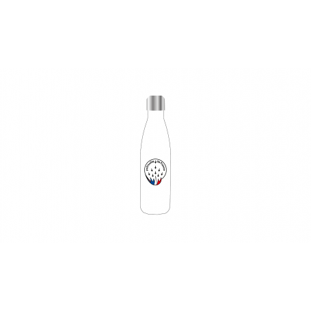 Gourde Isotherme Patrouille De France Logo Quadri Blanc PAF-AC-10800