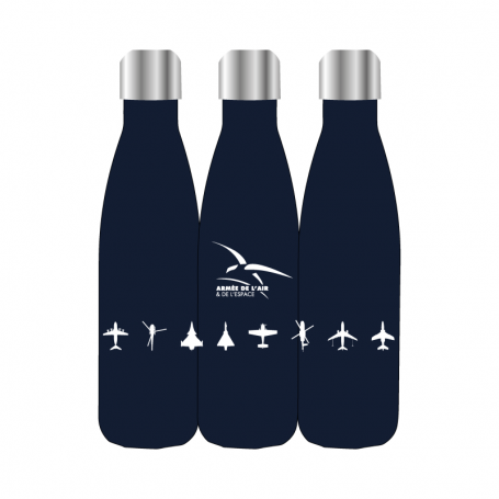 Gourde Isotherme Armée De L'Air Et De Espace Ligne Aeronefs Bleu Marine AAE-AC-06801