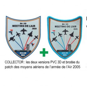 Duo patchs PVC + tissé moyens aériens BA123 Orléans Bricy kit-BA123_copy_1