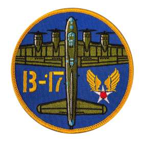 Écusson B-17 Flying-Fortress brodé Ø100mm PS119