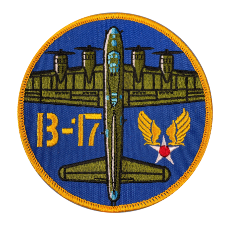 Écusson B-17 Flying-Fortress brodé Ø100mm PS119