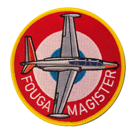 Écusson Fouga Magister brodé Ø100mm PS121