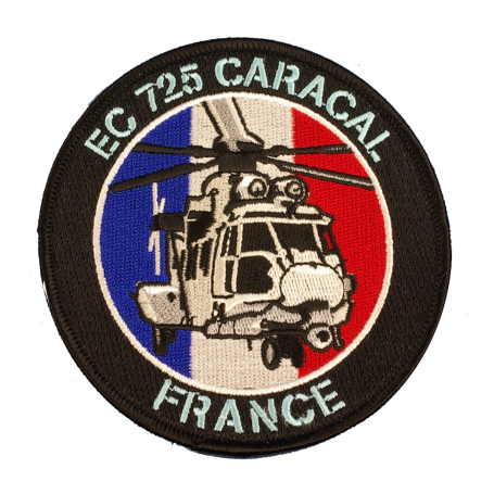 Écusson EC725 Caracal Armée de l'Air brodé Ø100mm PS109