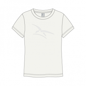 T-shirt Armée De L'Air Et De Espace Logo Buffer Mixte Blanc Ecru  AAE-TM-10000