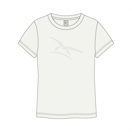 T-shirt Armée De L'Air Et De Espace Logo Buffer Mixte Blanc Ecru  AAE-TM-10000