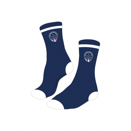 Chaussette Patrouille De France Logo Quadri Signature Bleu Marine PAF-AC-06801