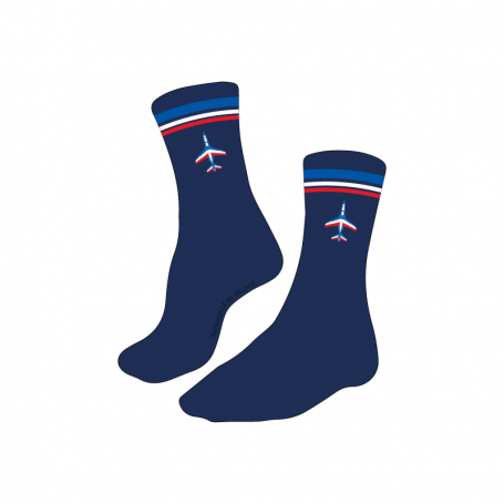 Chaussettes Patrouille De France Avion 1 Bleu Marine PAF-AC-06805