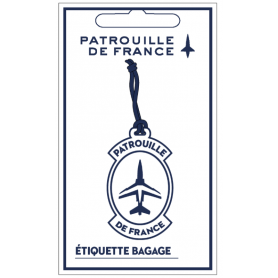 Etiquette Bagage Patrouille De France Blason Blanc PAF-AC-10802