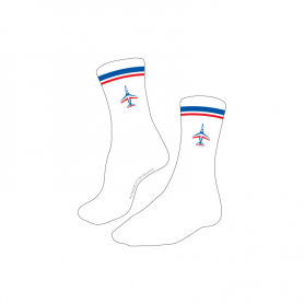 Chaussettes Patrouille De France Avion 2 Blanc PAF-AC-10803