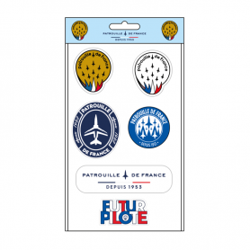 planche quatre stickers PATROUILLE DE FRANCE58095 PAF-AC-10805