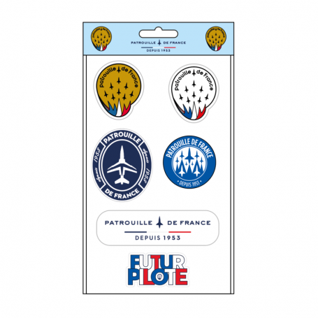 planche quatre stickers PATROUILLE DE FRANCE58095 PAF-AC-10805