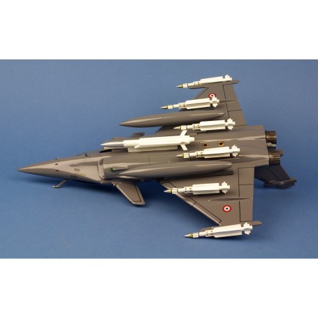 Maquette Rafale B 1/72 - Alliage Zinc Et PP - 20 Cm - Support Inclus - Décoration Bureau Et Collection