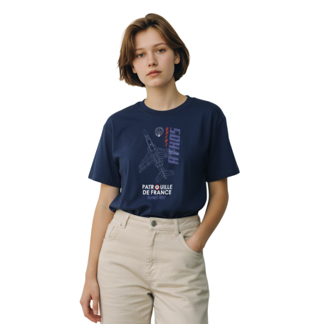 T-shirt Patrouille De France Athos Mixte Bleu  PAF-TM-06004