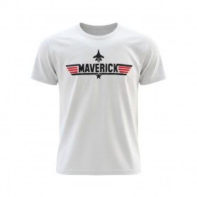 Tee shirt Top-Gun  MAVERICK - blanc  TS-TG-MAV_1