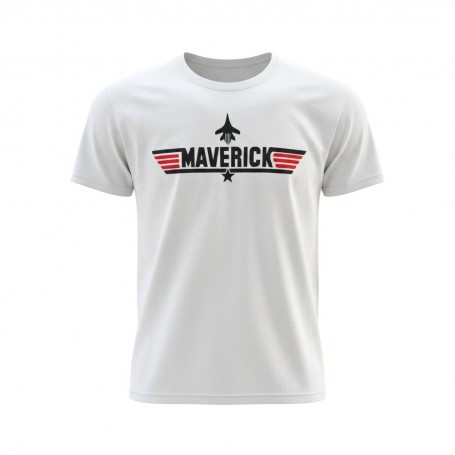 Tee shirt Top-Gun  MAVERICK - blanc  TS-TG-MAV_1