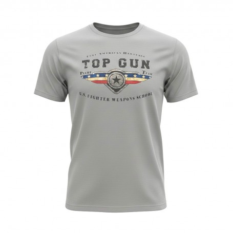 Tee shirt Top-Gun Heritage - gris  TS-TG-Heritage_1