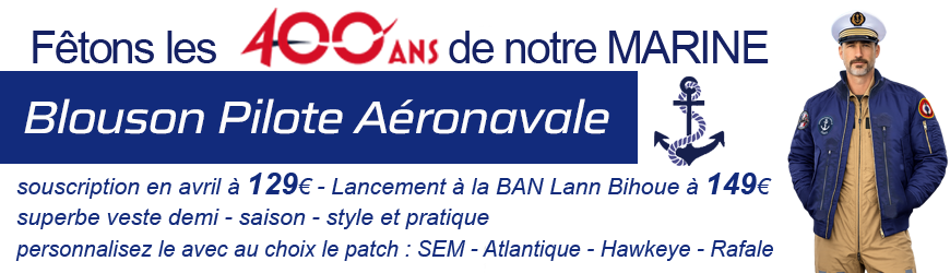 Blouson Pilote Aeronavale FRANCE à l'occasion des 400ans