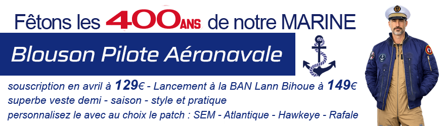 Blouson Pilote Aeronavale FRANCE à l'occasion des 400ans